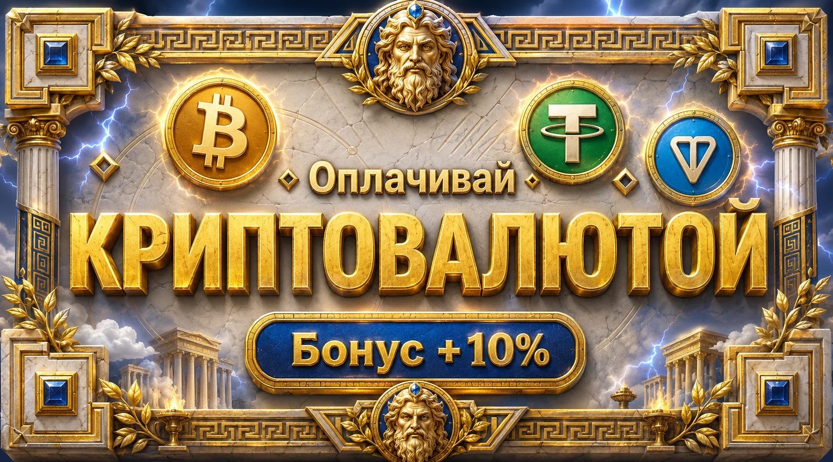 Крипто-бонус клуба Миллион плюс 10%